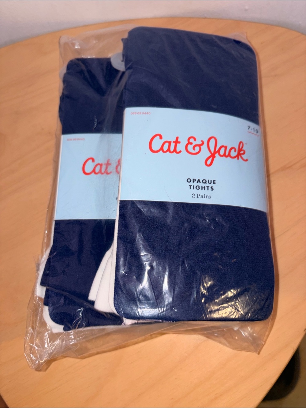 Cat & Jack Opaque Tights 2-Pack - 4 pairs
